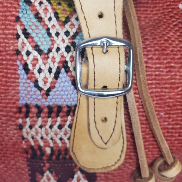 Hand Woven Leather Backpack - Picture 5 of 9